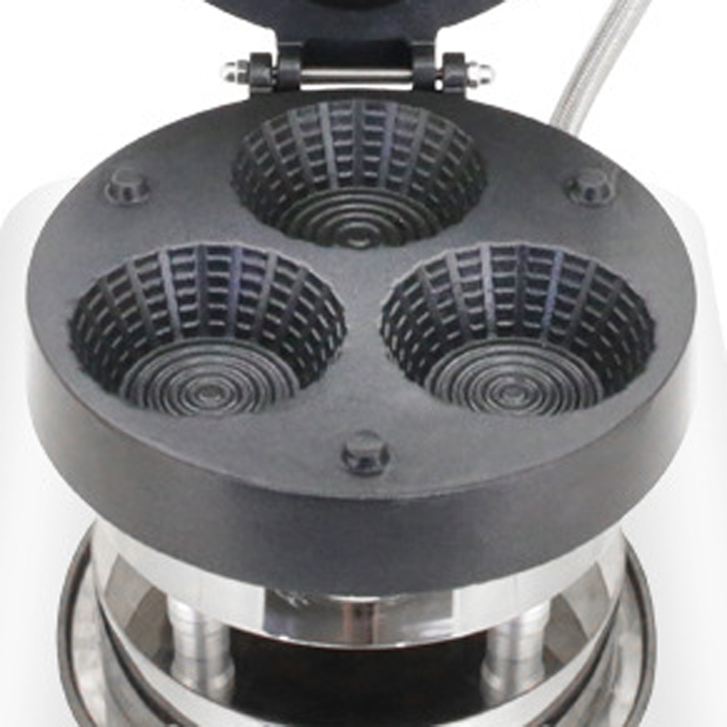 Ticari Üç Delikli Dondurma Kül - Mini Waffle Maker Machine incelemesi ve fiyatı
