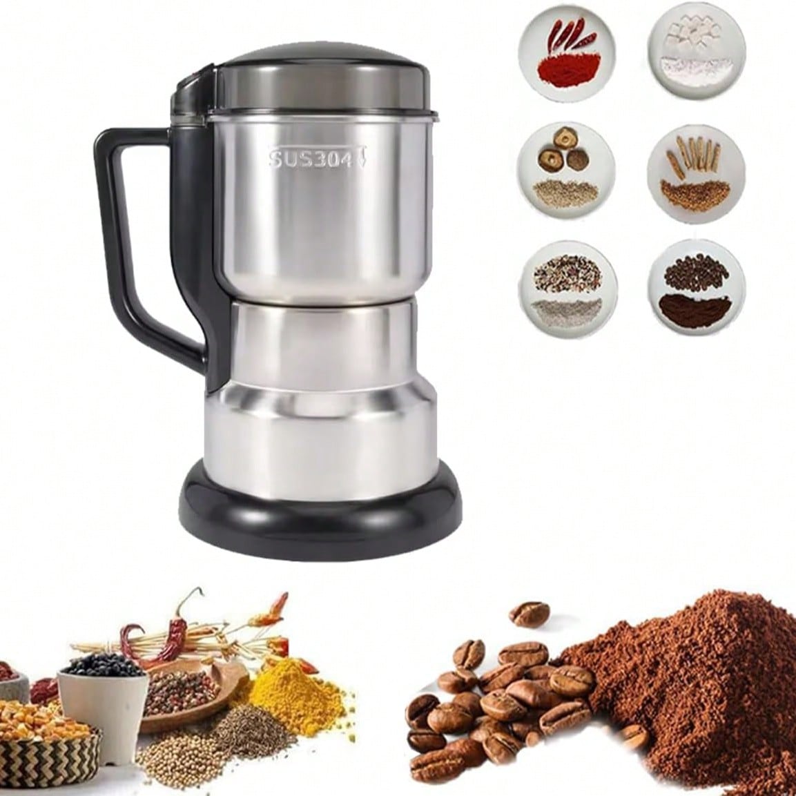 Kahve Öğütücü, 300W Güçlü Moto - Coffee Bean Grinder Electric incelemesi ve fiyatı