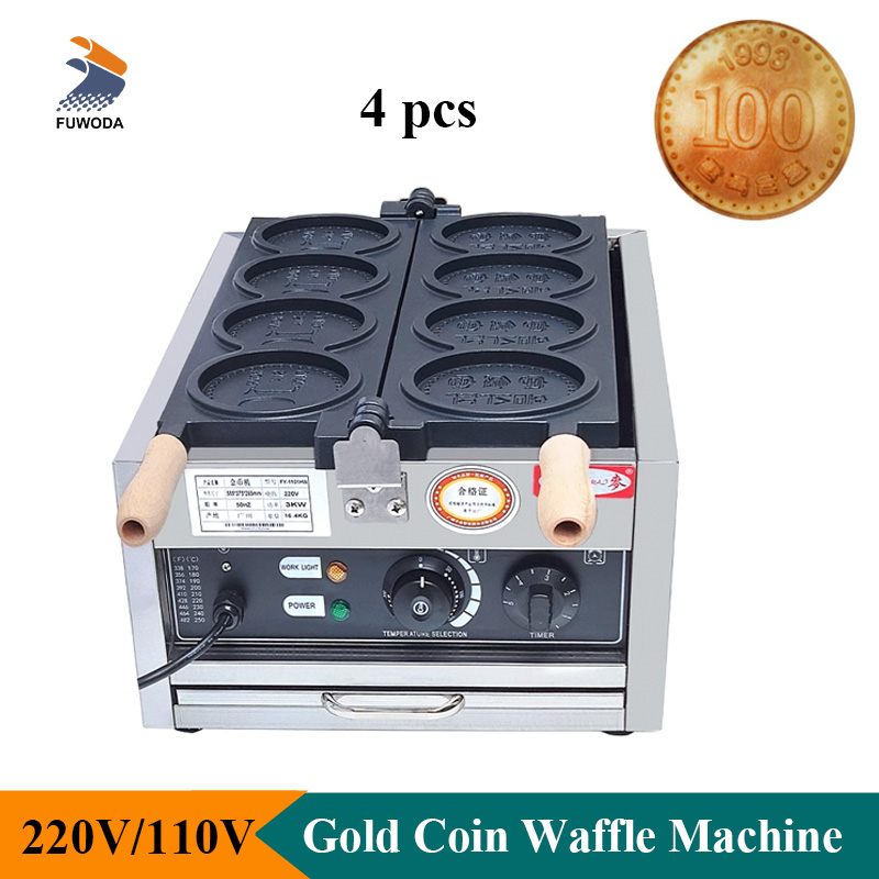 4 adet Küçük Altın Sikke Ekmek - Mini Waffle Maker Machine incelemesi ve fiyatı